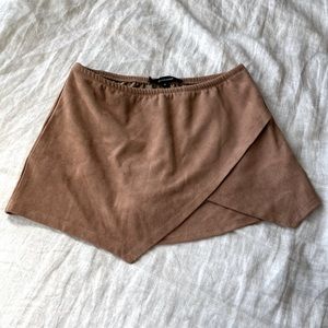 Suede Mini Skirt